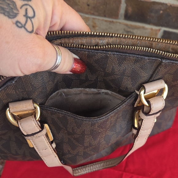 MK Brown Monogram Tote Bag - Picture 8 of 16